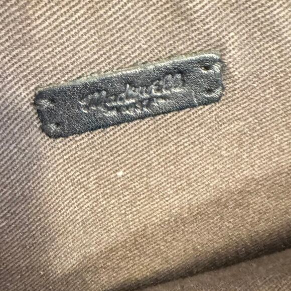 Madewell Black Leather Twin Zip Pouch Snap Bottom Crossbody Bag w/Mirror Preppy - Picture 9 of 16